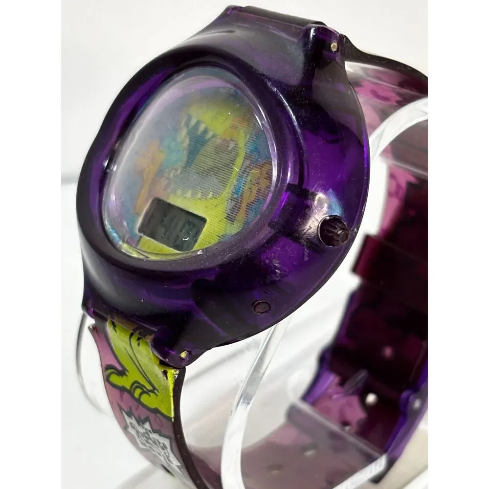 VTG Reptar Rugrats Movie 1998 Y2K digital watch, working